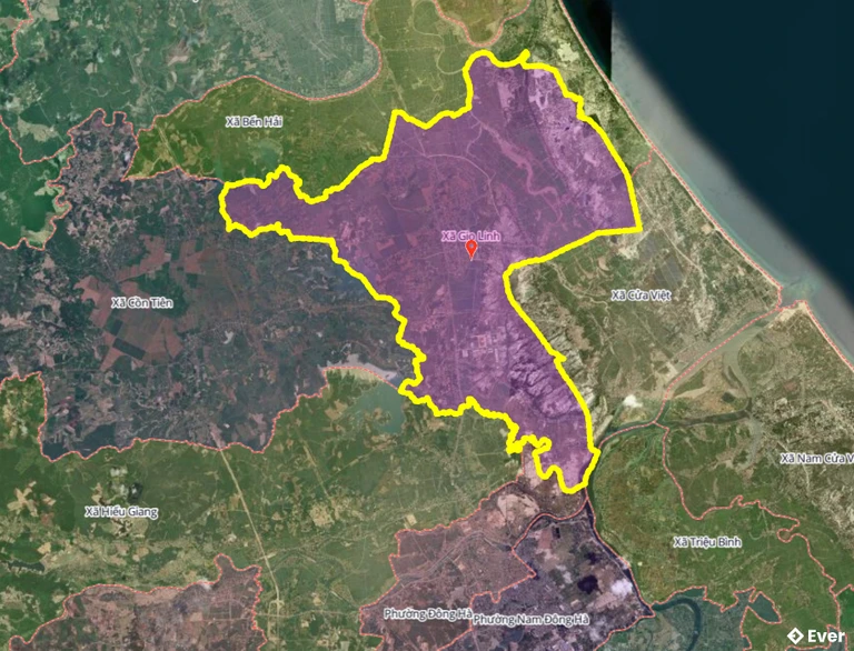 Bản đồ xã Gio Linh, Quảng Trị sau sáp nhập