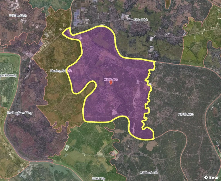 Bản đồ xã Hà Bắc, Hải Phòng sau sáp nhập