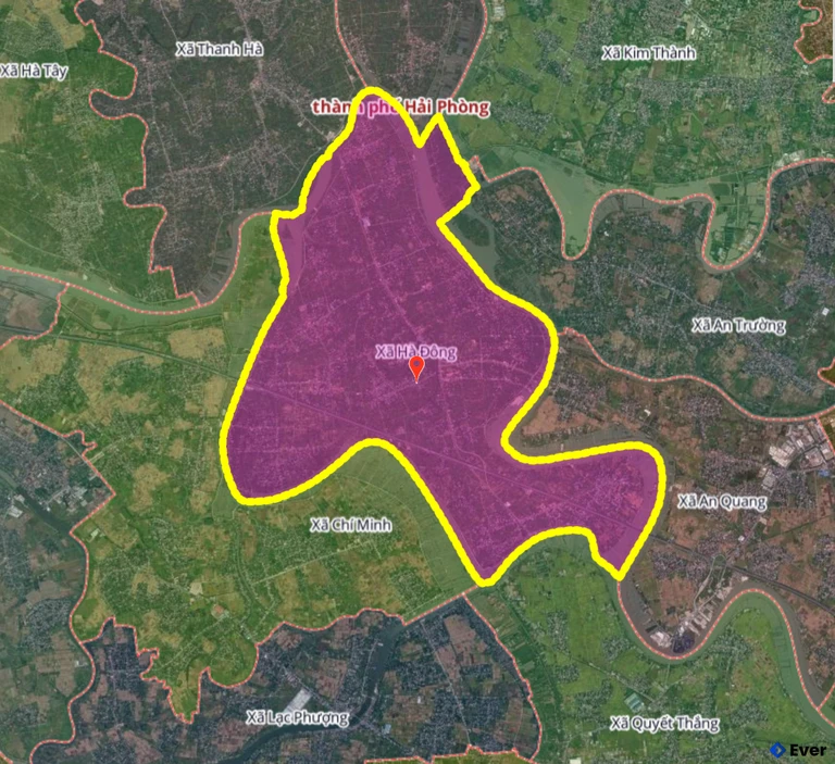 Bản đồ xã Hà Đông, Hải Phòng sau sáp nhập