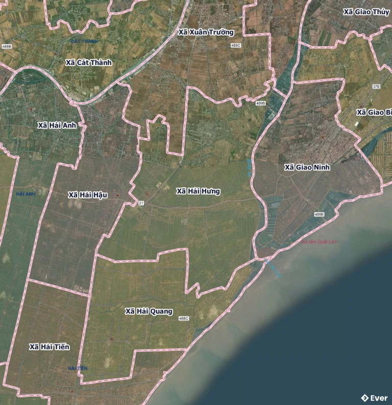 Bản đồ xã Hải Hưng sau sáp nhập