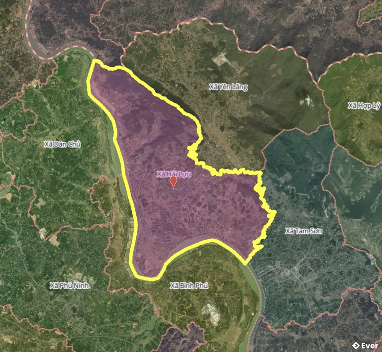 Bản đồ xã Hải Lựu, Phú Thọ sau sáp nhập