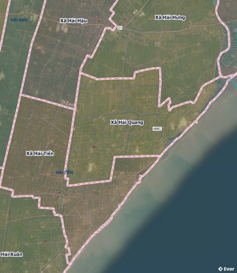 Bản đồ xã Hải Quang sau sáp nhập