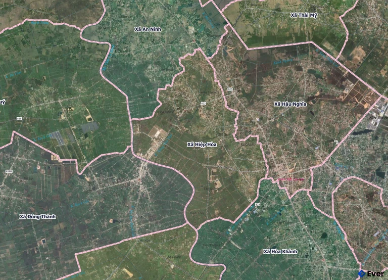 Bản đồ xã Hiệp Hòa, Tây Ninh sau sáp nhập