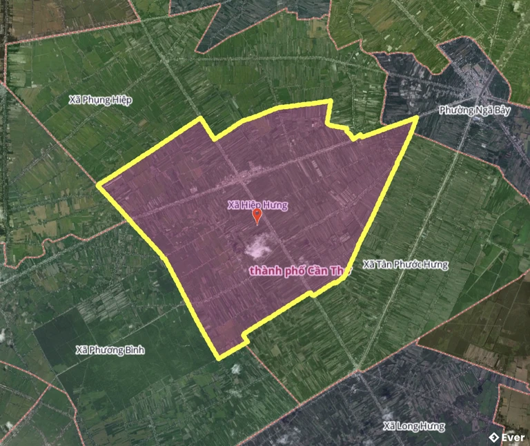 Bản đồ xã Hiệp Hưng, Cần Thơ sau sáp nhập