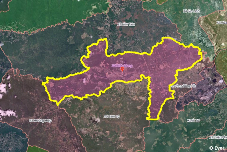 Bản đồ xã Hiếu Giang, Quảng Trị sau sáp nhập