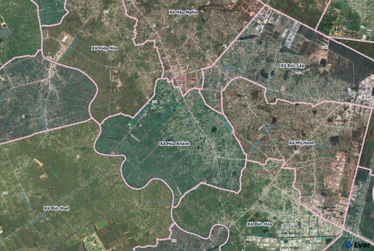 Bản đồ xã Hòa Khánh, Tây Ninh sau sáp nhập