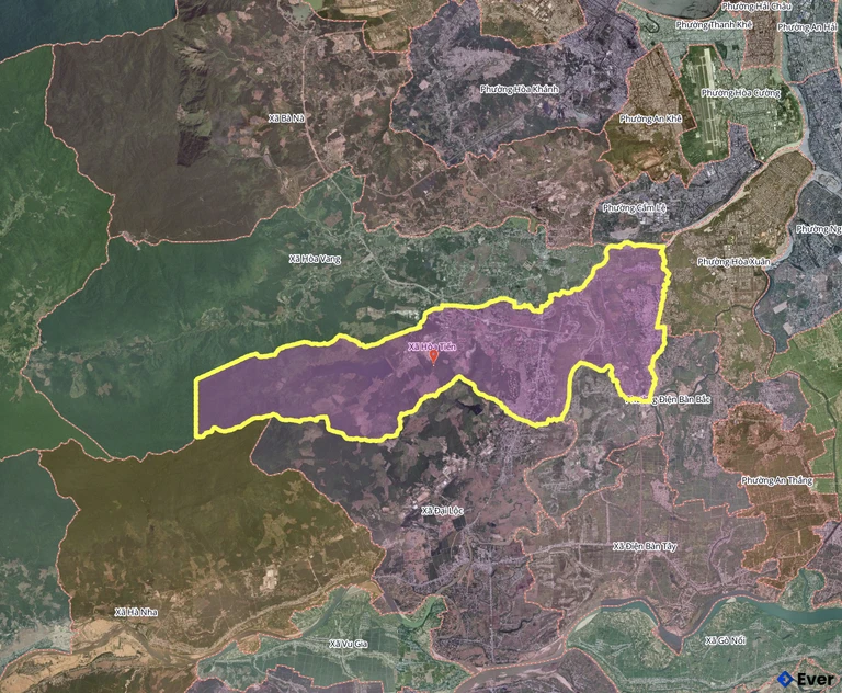 Bản đồ xã Hòa Tiến, Đà Nẵng sau sáp nhập