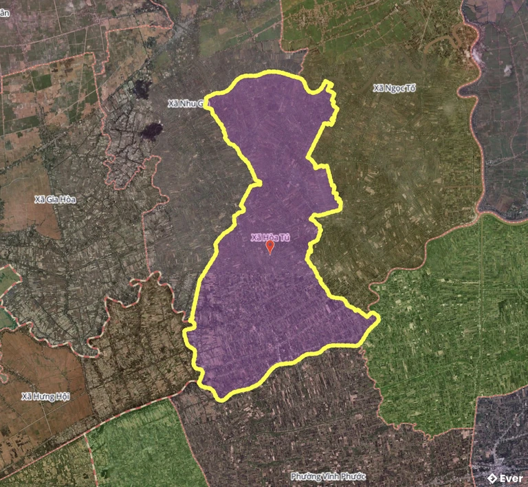 Bản đồ xã Hòa Tú, Cần Thơ sau sáp nhập