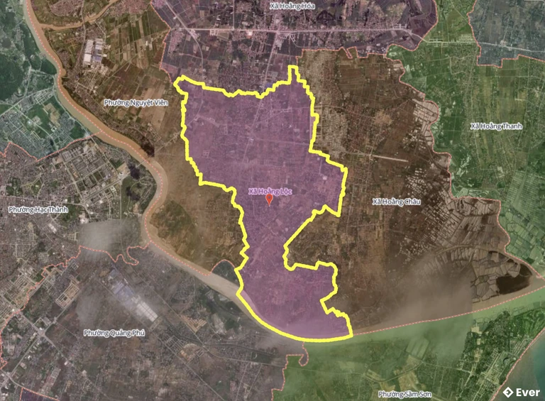 Bản đồ xã Hoằng Lộc, Thanh Hóa sau sáp nhập