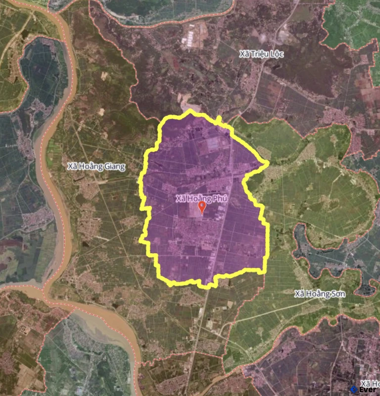 Bản đồ xã Hoằng Phú, Thanh Hóa sau sáp nhập