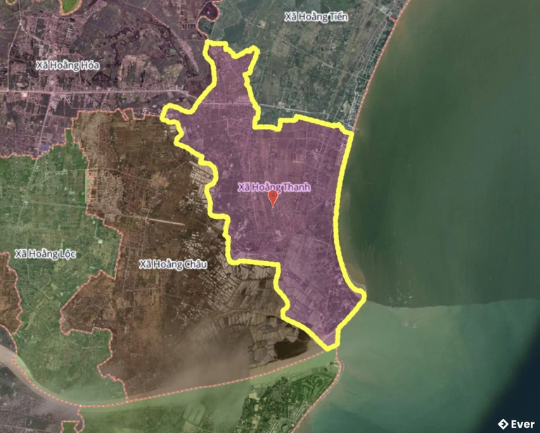 Bản đồ xã Hoằng Thanh, Thanh Hóa sau sáp nhập