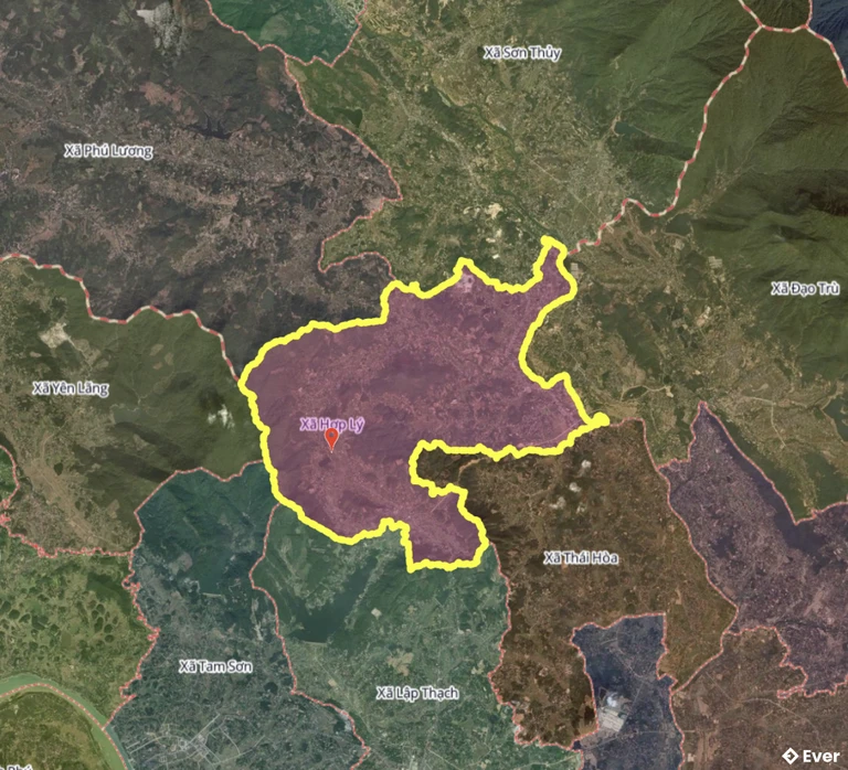 Bản đồ xã Hợp Lý, Phú Thọ sau sáp nhập