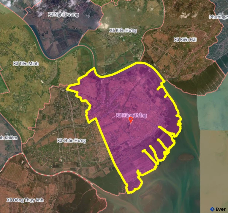 Bản đồ xã Hùng Thắng, Hải Phòng sau sáp nhập