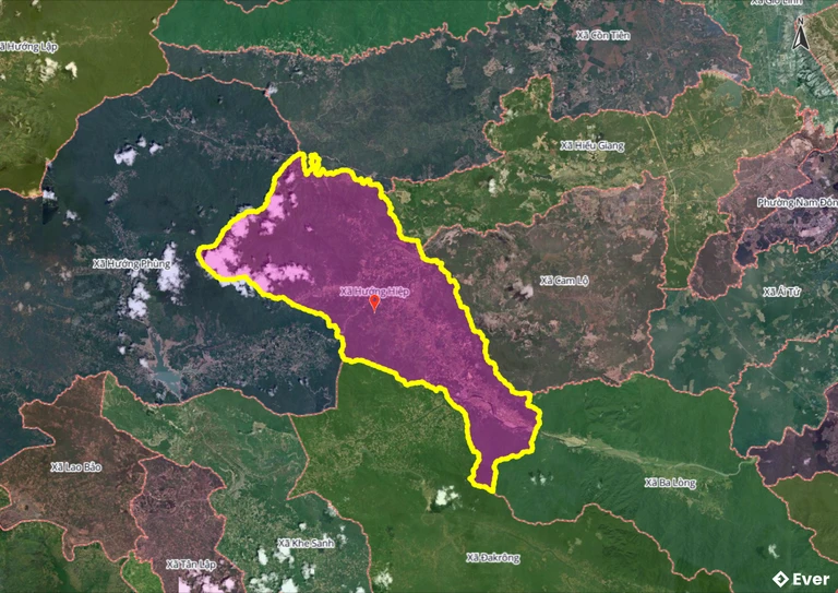 Bản đồ xã Hướng Hiệp, Quảng Trị sau sáp nhập