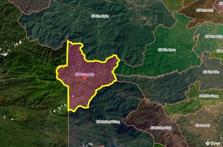 Bản đồ xã Hướng Lập, Quảng Trị sau sáp nhập