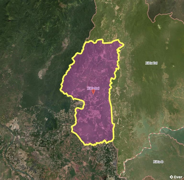 Bản đồ xã Ia Đal, Quảng Ngãi sau sáp nhập