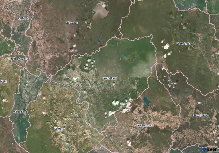 Bản đồ xã Ia Rsai, Gia Lai sau sáp nhập