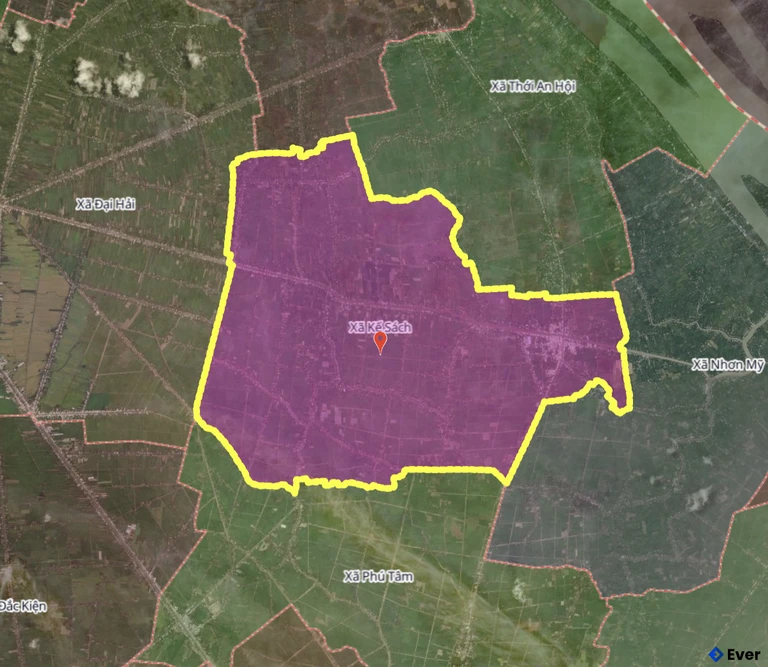 Bản đồ xã Kế Sách, Cần Thơ sau sáp nhập