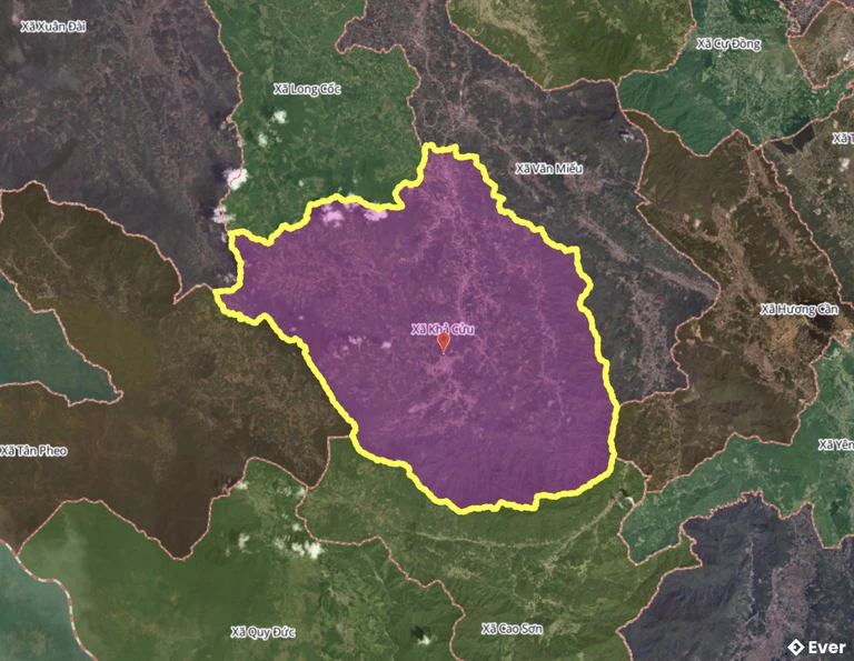 Bản đồ xã Khả Cửu, Phú Thọ