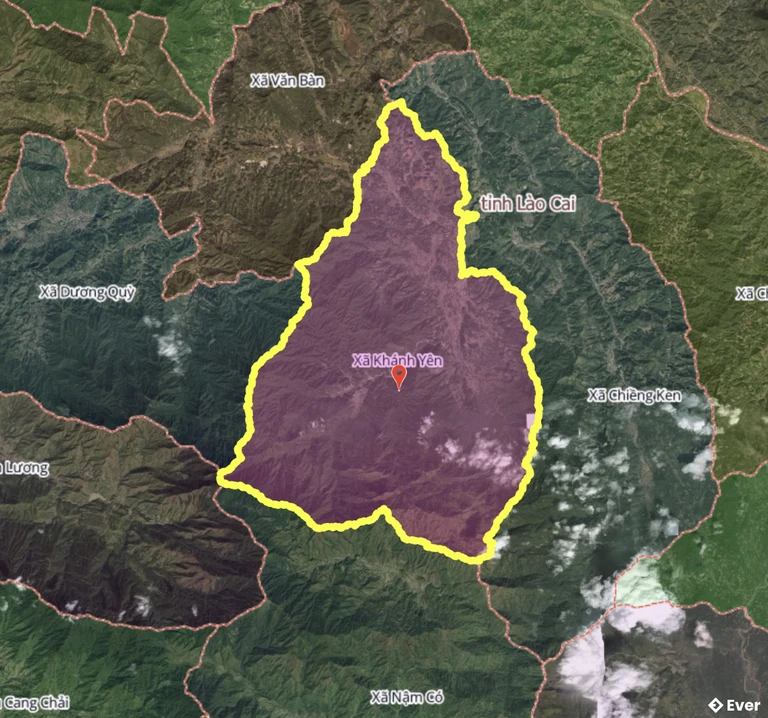Bản đồ xã Khánh Yên, Lào Cai sau sáp nhập