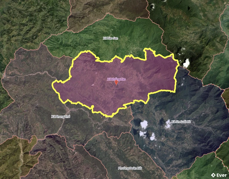 Bản đồ xã Khổng Lào sau sáp nhập