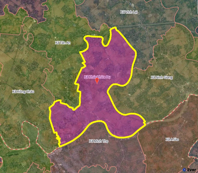 Bản đồ xã Khúc Thừa Dụ, Hải Phòng sau sáp nhập