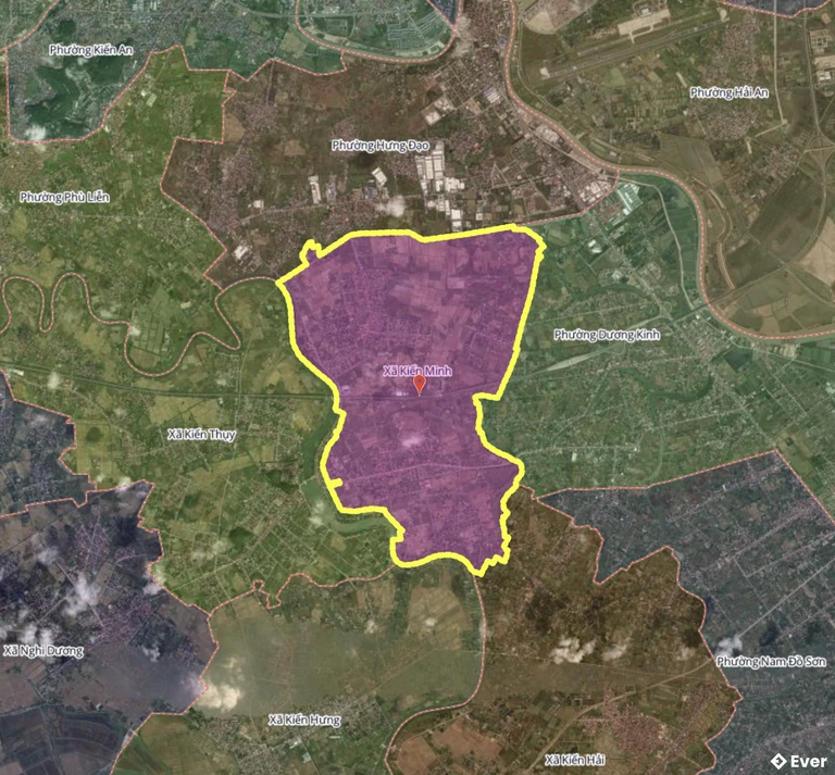 Bản đồ xã Kiến Minh, Hải Phòng sau sáp nhập