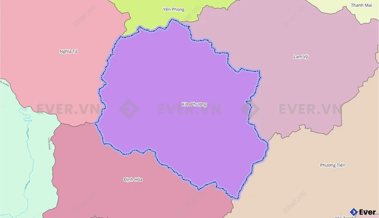 Bản đồ xã Kim Phượng, Thái Nguyên sau sáp nhập