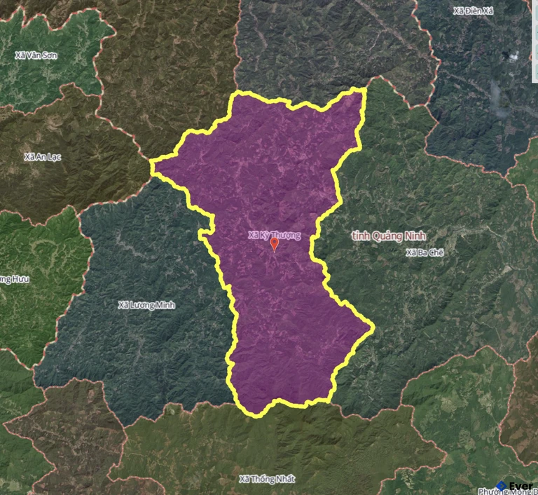 Bản đồ xã Kỳ Thượng, Quảng Ninh sau sáp nhập