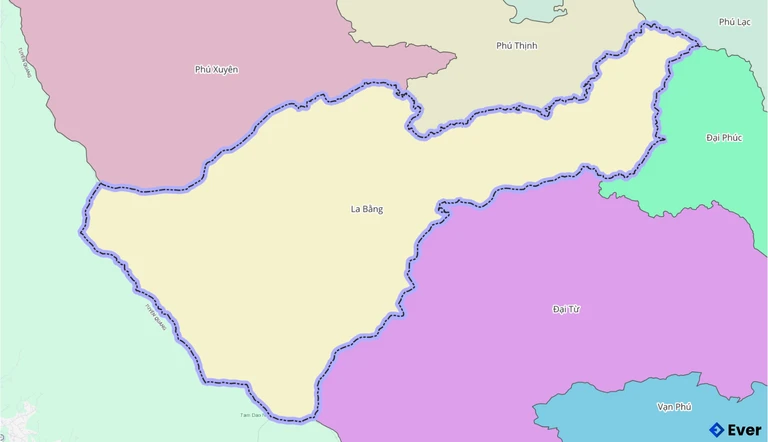 Bản đồ xã La Bằng, Thái Nguyên sau sáp nhập