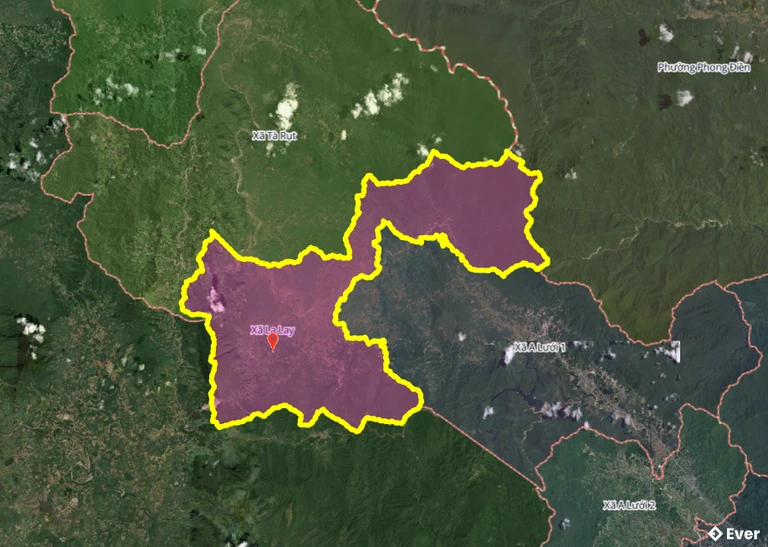 Bản đồ xã La Lay, Quảng Trị sau sáp nhập