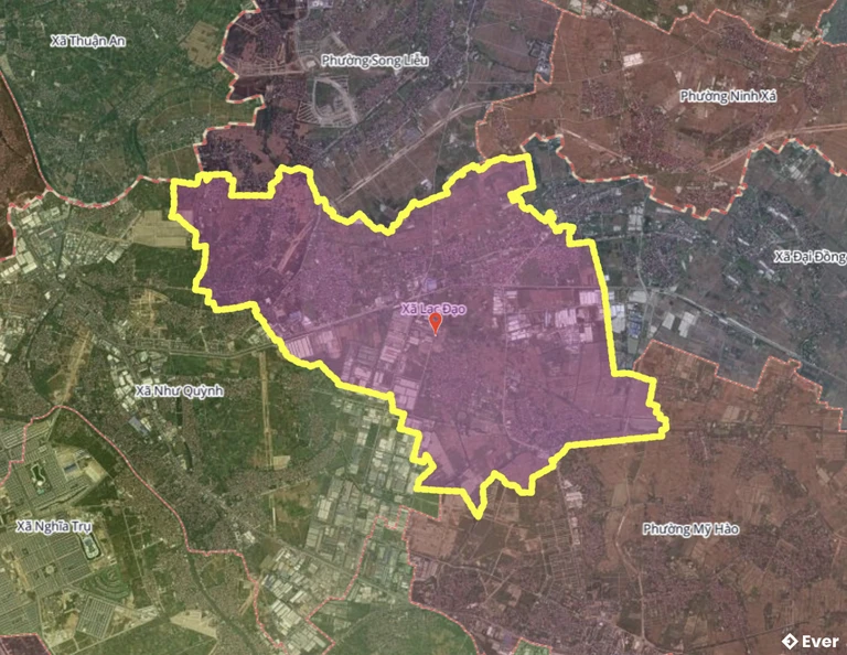 Bản đồ xã Lạc Đạo, Hưng Yên sau sáp nhập