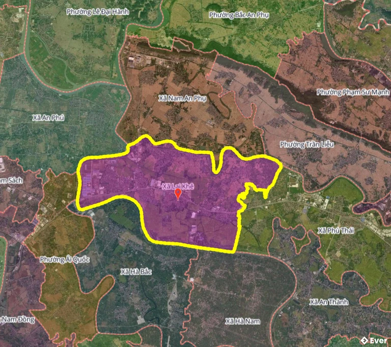 Bản đồ xã Lai Khê, Hải Phòng sau sáp nhập