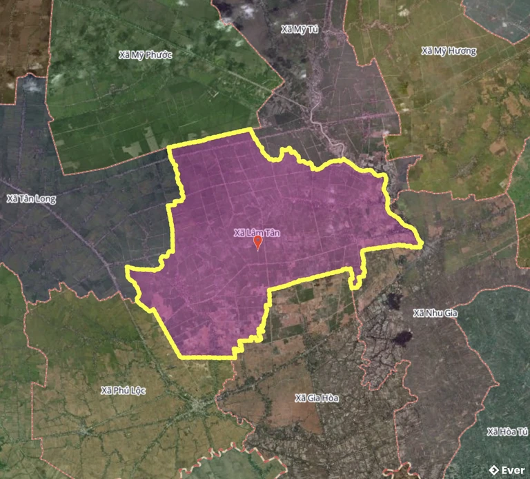 Bản đồ xã Lâm Tân, Cần Thơ sau sáp nhập