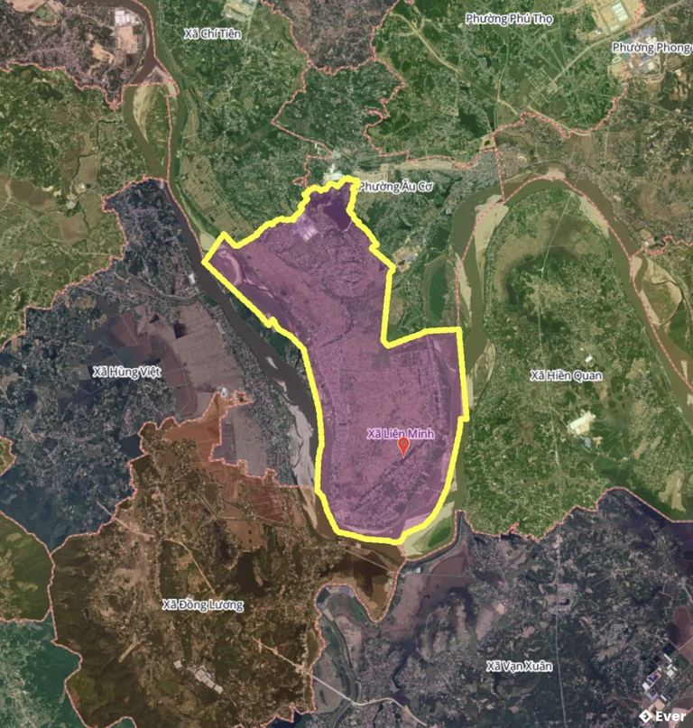 Bản đồ xã Liên Minh, Phú Thọ sau sáp nhập