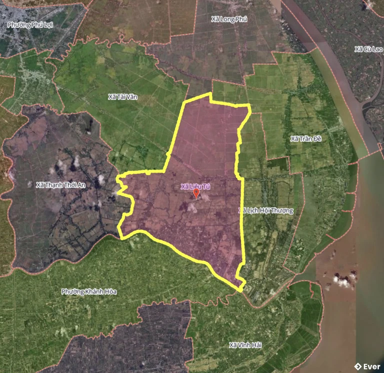 Bản đồ xã Liêu Tú, Cần Thơ sau sáp nhập