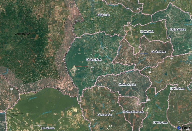 Bản đồ xã Lộc Thành, Đồng Nai sau sáp nhập