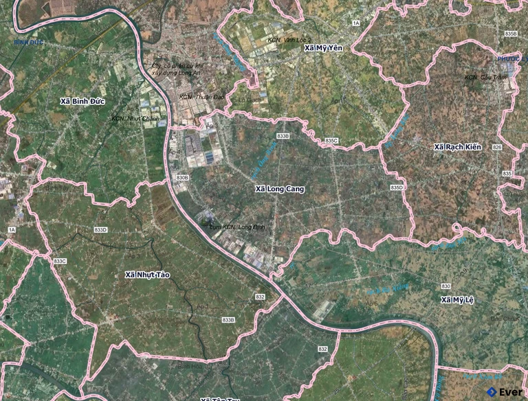 Bản đồ xã Long Cang, Tây Ninh sau sáp nhập