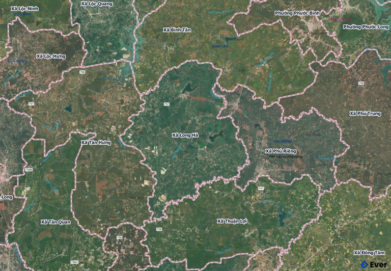 Bản đồ xã Long Hà, Đồng Nai sau sáp nhập