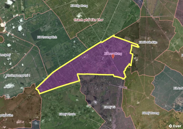 Bản đồ xã Long Hưng, Cần Thơ sau sáp nhập