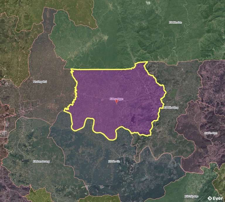 Bản đồ xã Lục Ngạn, Bắc Ninh sau sáp nhập