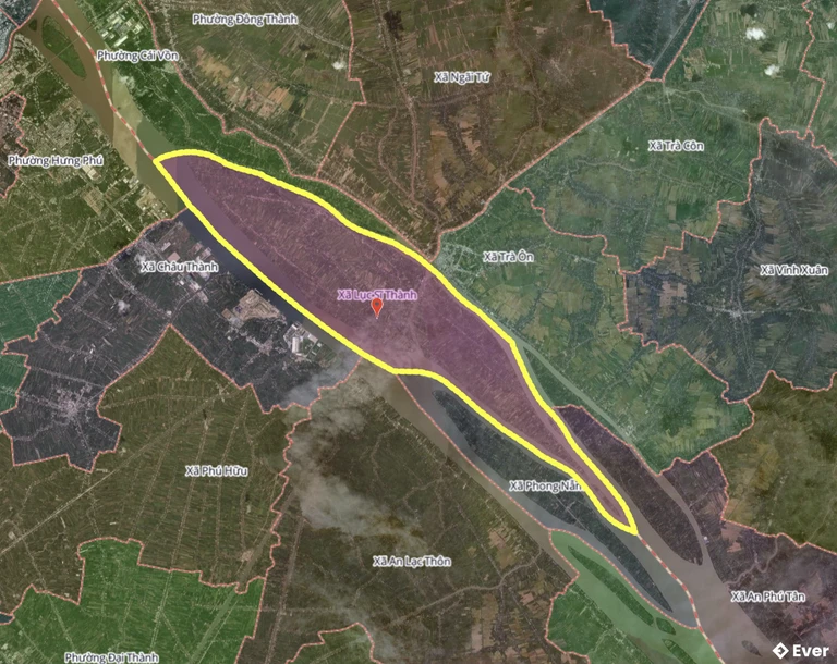 Bản đồ xã Lục Sĩ Thành, Vĩnh Long sau sáp nhập