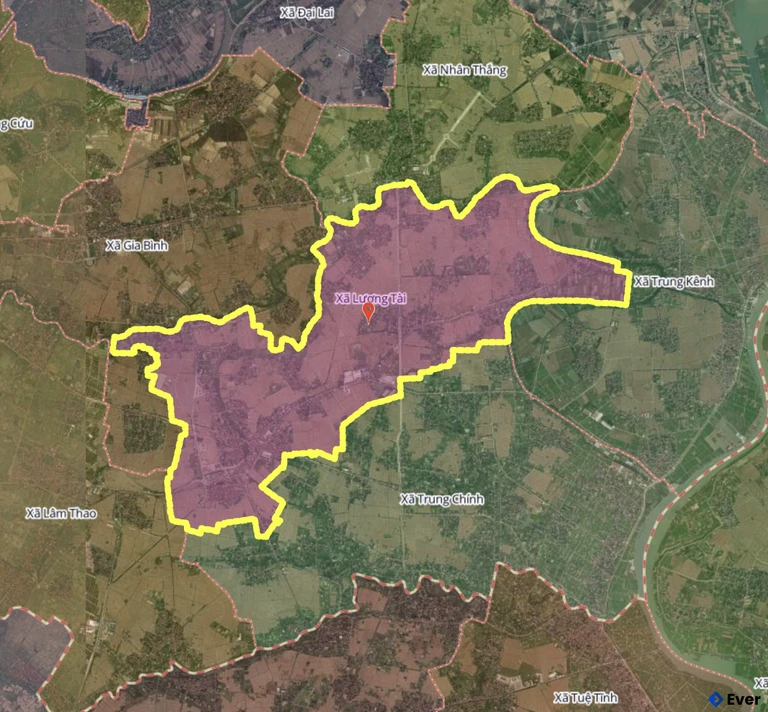 Bản đồ xã Lương Tài, Bắc Ninh