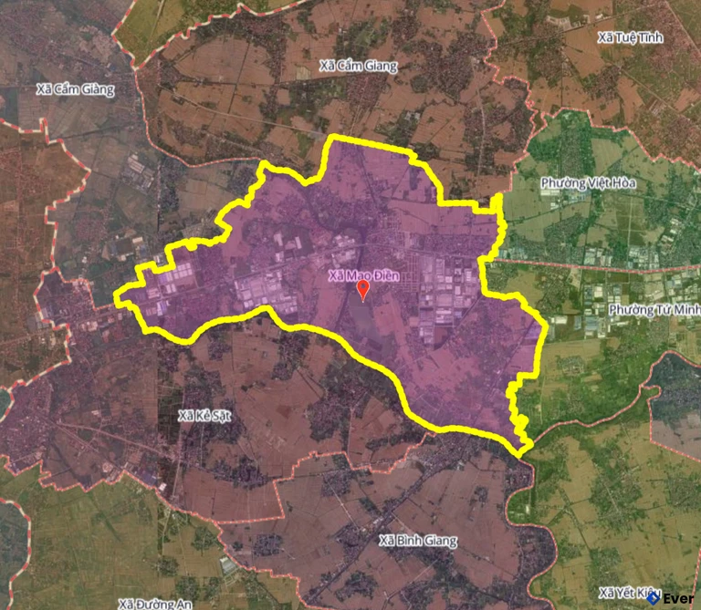 Bản đồ xã Mao Điền, Hải Phòng sau sáp nhập