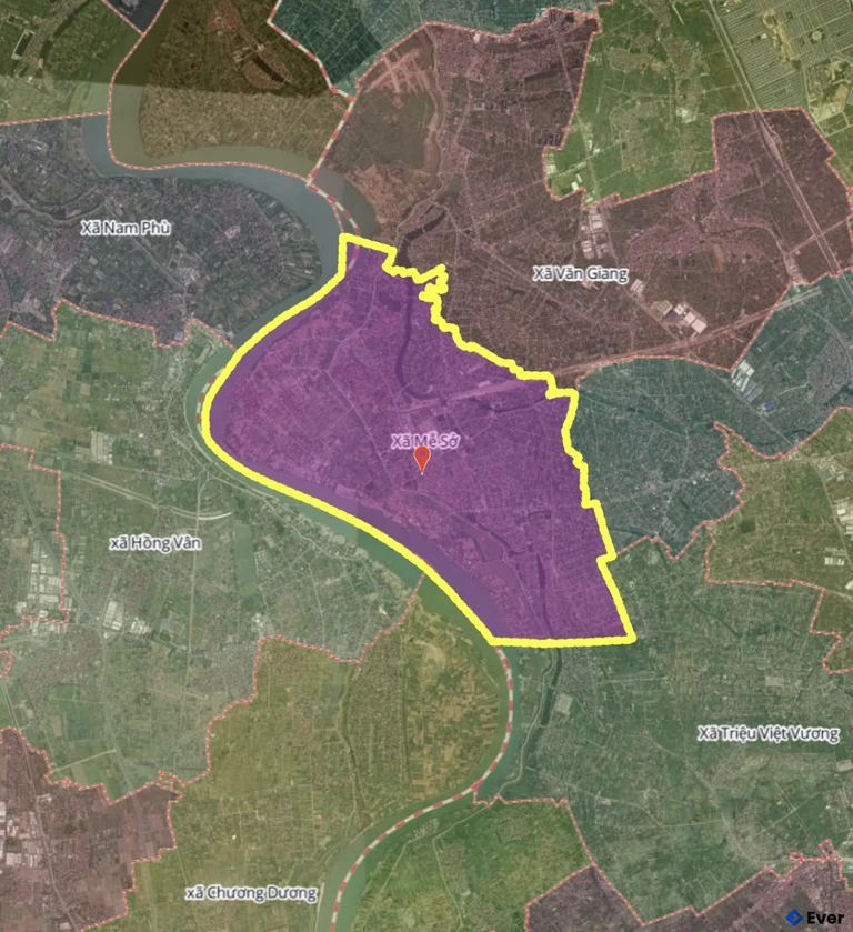 Bản đồ xã Mễ Sở, Hưng Yên sau sáp nhập