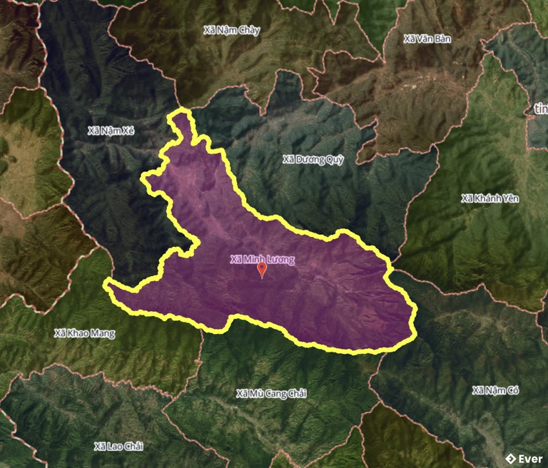 Bản đồ xã Minh Lương, Lào Cai sau sáp nhập