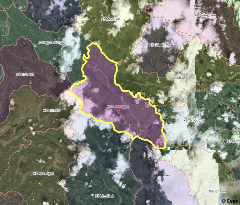 Bản đồ xã Minh Ngọc, Tuyên Quang sau sáp nhập