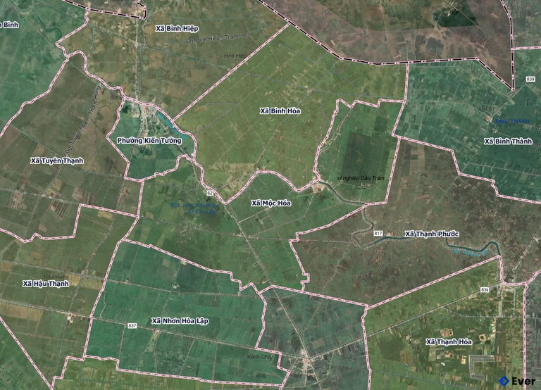 Bản đồ xã Mộc Hóa, Tây Ninh sau sáp nhập
