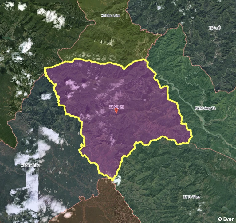 Bản đồ xã Mù Cả sau sáp nhập