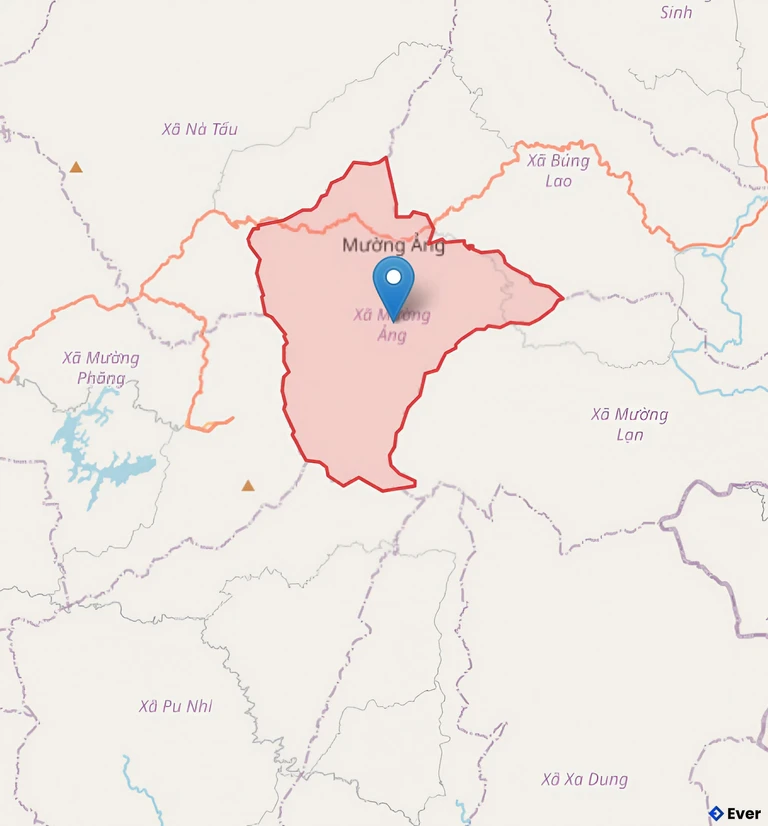 Bản đồ xã Mường Ảng, Điện Biên sau sáp nhập